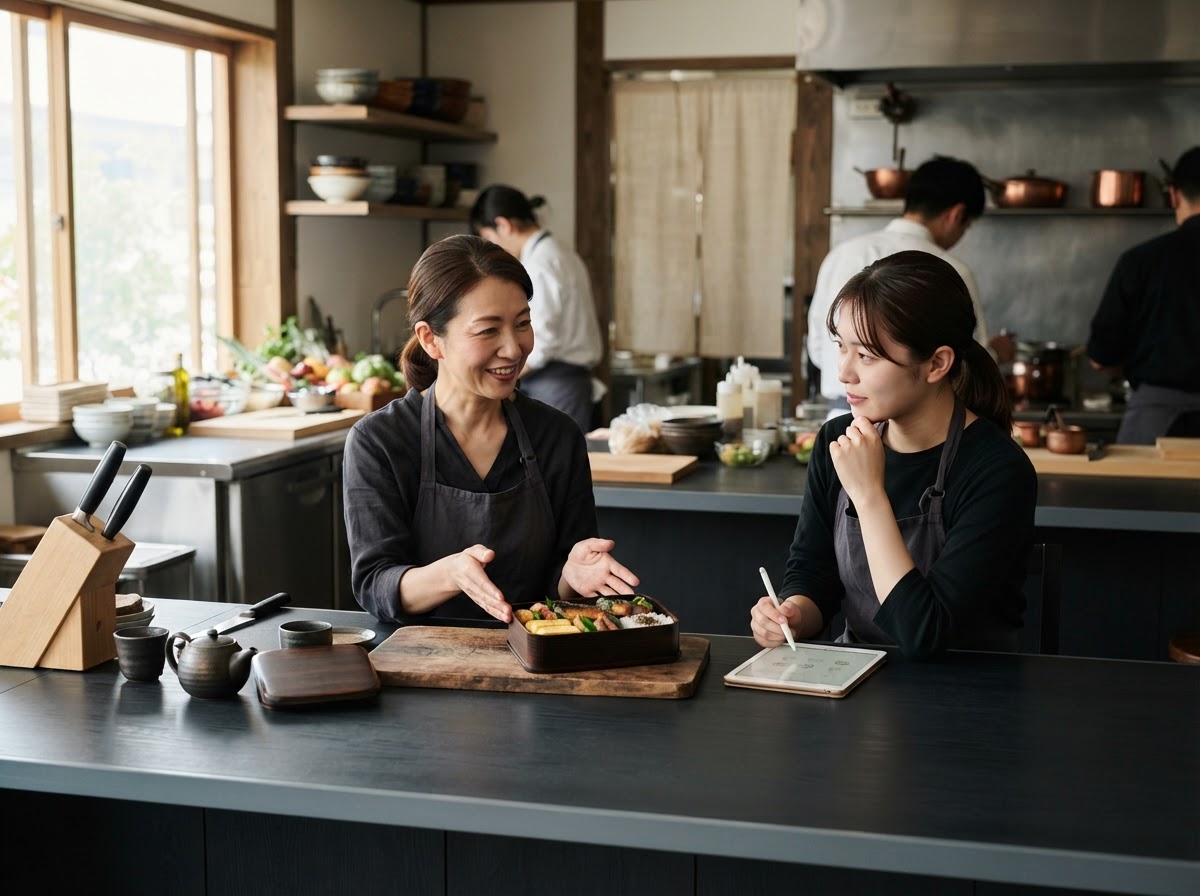 Magokoro Bento のデータ運用チームが分析業務に取り組む様子